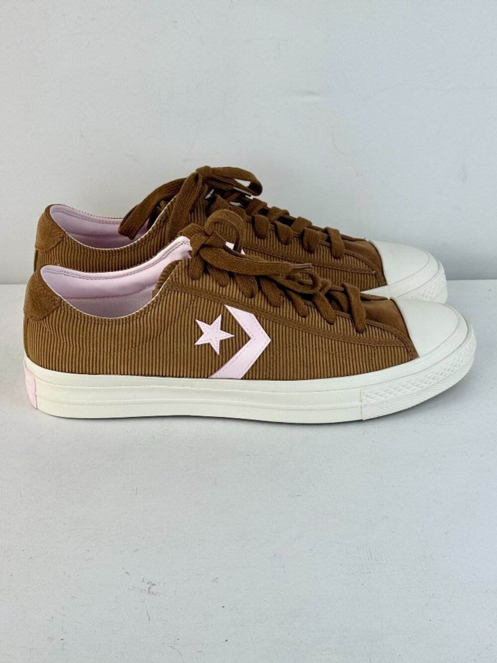 Men's 13-Converse Star Player 76 Suede & Corduroy Dark Whiskey/Egret/Sugar Berry